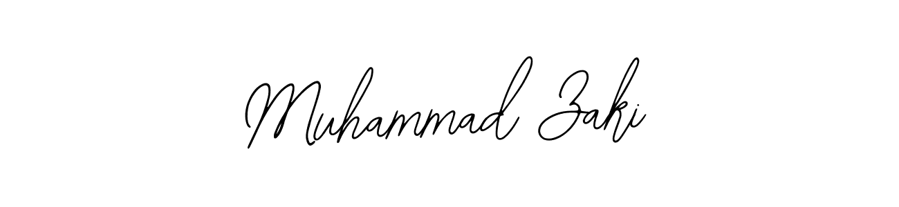 Use a signature maker to create a handwritten signature online. With this signature software, you can design (Bearetta-2O07w) your own signature for name Muhammad Zaki. Muhammad Zaki signature style 12 images and pictures png