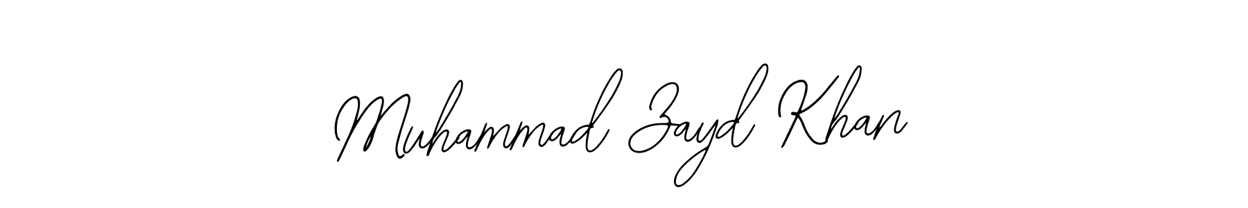 You should practise on your own different ways (Bearetta-2O07w) to write your name (Muhammad Zayd Khan) in signature. don't let someone else do it for you. Muhammad Zayd Khan signature style 12 images and pictures png