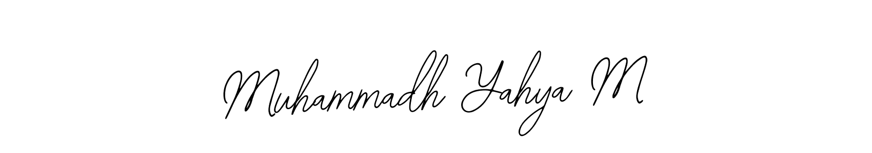 Also You can easily find your signature by using the search form. We will create Muhammadh Yahya M name handwritten signature images for you free of cost using Bearetta-2O07w sign style. Muhammadh Yahya M signature style 12 images and pictures png