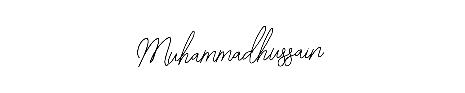 Use a signature maker to create a handwritten signature online. With this signature software, you can design (Bearetta-2O07w) your own signature for name Muhammadhussain. Muhammadhussain signature style 12 images and pictures png