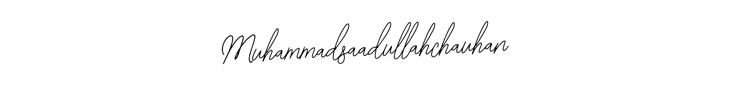 Design your own signature with our free online signature maker. With this signature software, you can create a handwritten (Bearetta-2O07w) signature for name Muhammadsaadullahchauhan. Muhammadsaadullahchauhan signature style 12 images and pictures png