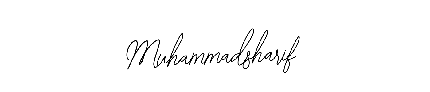 The best way (Bearetta-2O07w) to make a short signature is to pick only two or three words in your name. The name Muhammadsharif include a total of six letters. For converting this name. Muhammadsharif signature style 12 images and pictures png