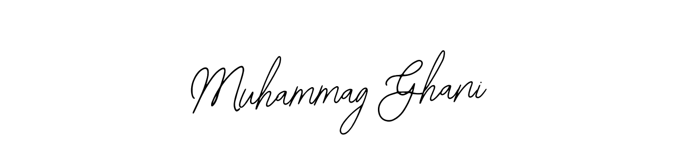 Use a signature maker to create a handwritten signature online. With this signature software, you can design (Bearetta-2O07w) your own signature for name Muhammag Ghani. Muhammag Ghani signature style 12 images and pictures png