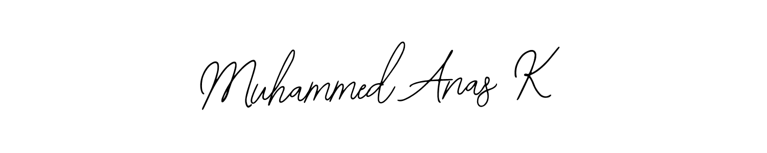 How to make Muhammed Anas K signature? Bearetta-2O07w is a professional autograph style. Create handwritten signature for Muhammed Anas K name. Muhammed Anas K signature style 12 images and pictures png