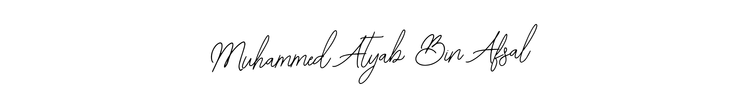 Design your own signature with our free online signature maker. With this signature software, you can create a handwritten (Bearetta-2O07w) signature for name Muhammed Atyab Bin Afsal. Muhammed Atyab Bin Afsal signature style 12 images and pictures png