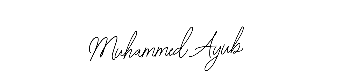 Use a signature maker to create a handwritten signature online. With this signature software, you can design (Bearetta-2O07w) your own signature for name Muhammed Ayub. Muhammed Ayub signature style 12 images and pictures png