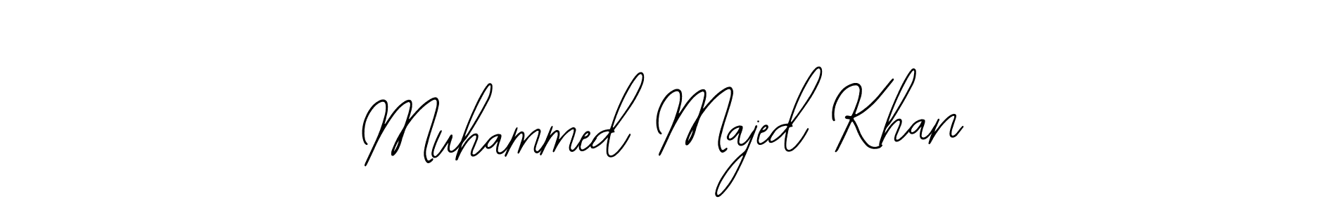 Design your own signature with our free online signature maker. With this signature software, you can create a handwritten (Bearetta-2O07w) signature for name Muhammed Majed Khan. Muhammed Majed Khan signature style 12 images and pictures png