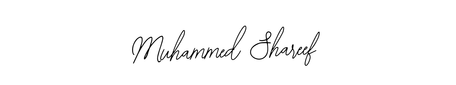 Use a signature maker to create a handwritten signature online. With this signature software, you can design (Bearetta-2O07w) your own signature for name Muhammed Shareef. Muhammed Shareef signature style 12 images and pictures png