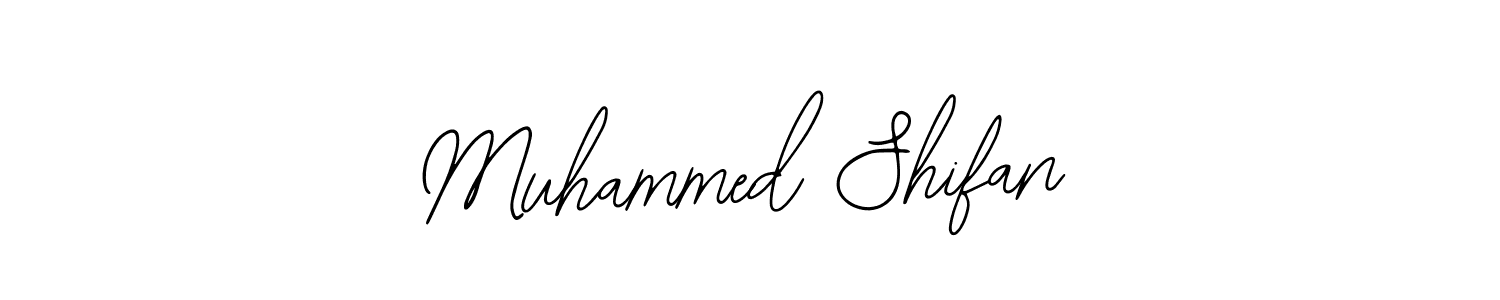 Use a signature maker to create a handwritten signature online. With this signature software, you can design (Bearetta-2O07w) your own signature for name Muhammed Shifan. Muhammed Shifan signature style 12 images and pictures png