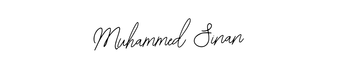 How to make Muhammed Sinan signature? Bearetta-2O07w is a professional autograph style. Create handwritten signature for Muhammed Sinan name. Muhammed Sinan signature style 12 images and pictures png