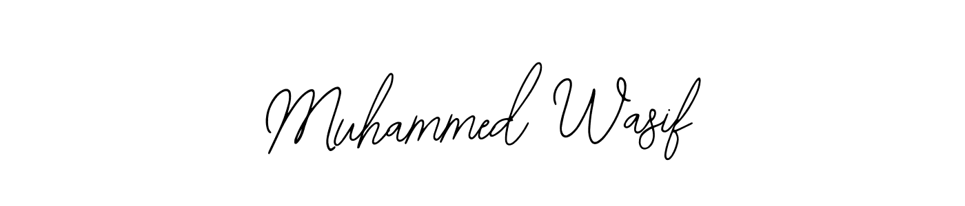 How to make Muhammed Wasif name signature. Use Bearetta-2O07w style for creating short signs online. This is the latest handwritten sign. Muhammed Wasif signature style 12 images and pictures png