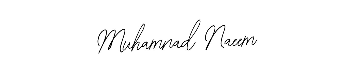 Design your own signature with our free online signature maker. With this signature software, you can create a handwritten (Bearetta-2O07w) signature for name Muhamnad Naeem. Muhamnad Naeem signature style 12 images and pictures png