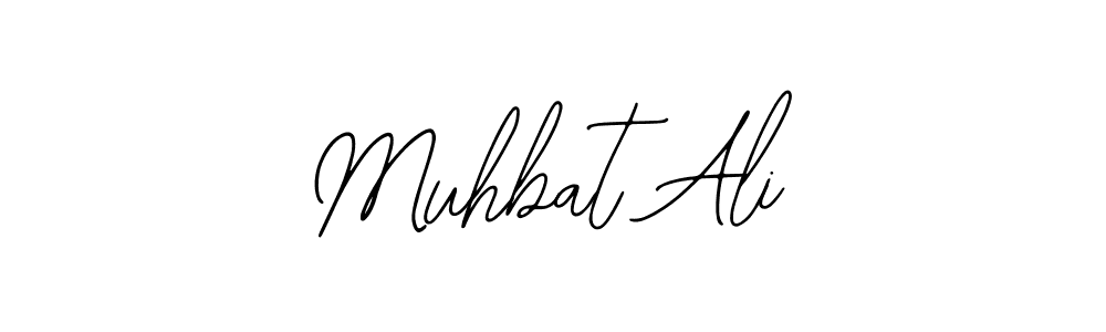 How to make Muhbat Ali name signature. Use Bearetta-2O07w style for creating short signs online. This is the latest handwritten sign. Muhbat Ali signature style 12 images and pictures png