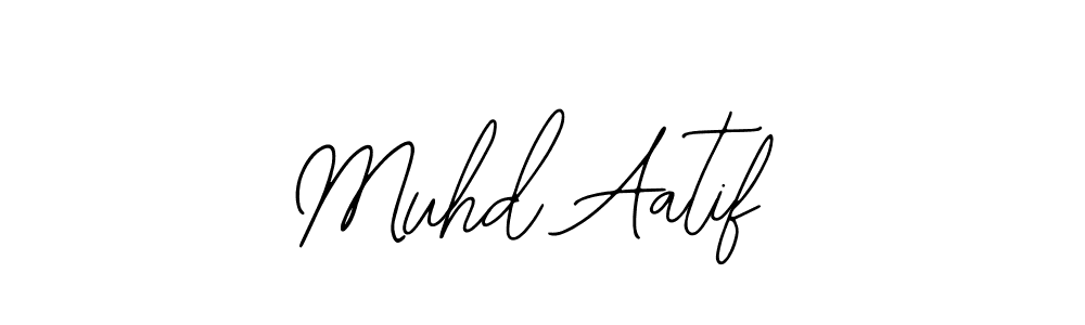 How to make Muhd Aatif name signature. Use Bearetta-2O07w style for creating short signs online. This is the latest handwritten sign. Muhd Aatif signature style 12 images and pictures png