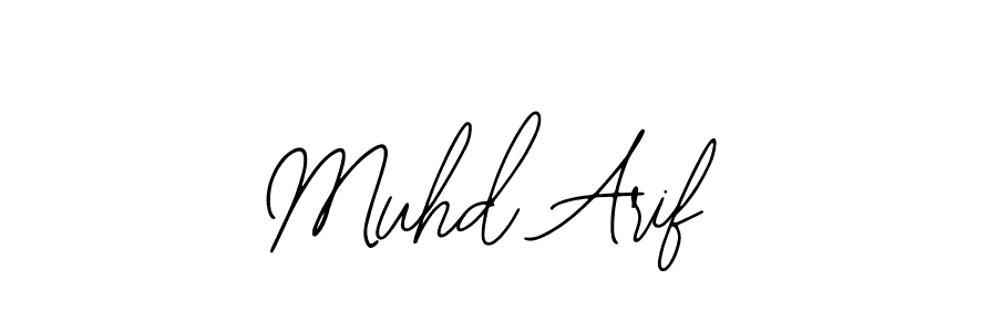 Also we have Muhd Arif name is the best signature style. Create professional handwritten signature collection using Bearetta-2O07w autograph style. Muhd Arif signature style 12 images and pictures png