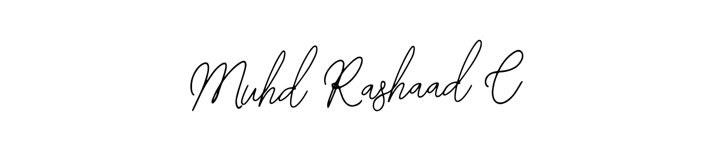 Also You can easily find your signature by using the search form. We will create Muhd Rashaad C name handwritten signature images for you free of cost using Bearetta-2O07w sign style. Muhd Rashaad C signature style 12 images and pictures png