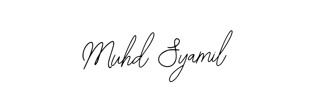 Bearetta-2O07w is a professional signature style that is perfect for those who want to add a touch of class to their signature. It is also a great choice for those who want to make their signature more unique. Get Muhd Syamil name to fancy signature for free. Muhd Syamil signature style 12 images and pictures png