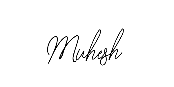 Use a signature maker to create a handwritten signature online. With this signature software, you can design (Bearetta-2O07w) your own signature for name Muhesh. Muhesh signature style 12 images and pictures png