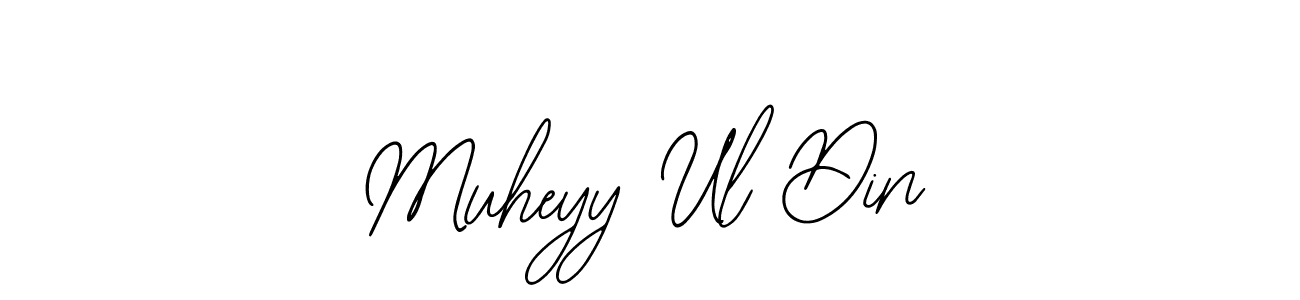Bearetta-2O07w is a professional signature style that is perfect for those who want to add a touch of class to their signature. It is also a great choice for those who want to make their signature more unique. Get Muheyy Ul Din name to fancy signature for free. Muheyy Ul Din signature style 12 images and pictures png