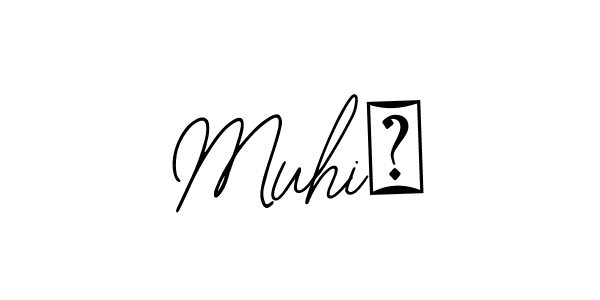 Design your own signature with our free online signature maker. With this signature software, you can create a handwritten (Bearetta-2O07w) signature for name Muhič. Muhič signature style 12 images and pictures png