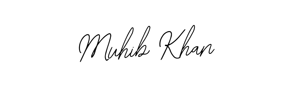 Also You can easily find your signature by using the search form. We will create Muhib Khan name handwritten signature images for you free of cost using Bearetta-2O07w sign style. Muhib Khan signature style 12 images and pictures png