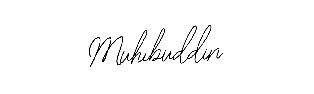 The best way (Bearetta-2O07w) to make a short signature is to pick only two or three words in your name. The name Muhibuddin include a total of six letters. For converting this name. Muhibuddin signature style 12 images and pictures png