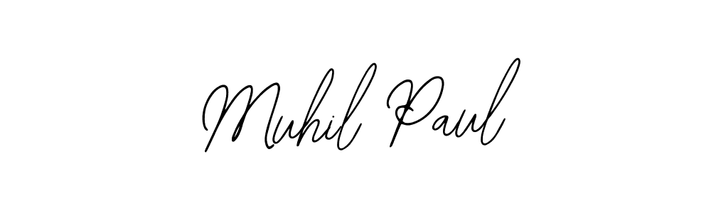 Similarly Bearetta-2O07w is the best handwritten signature design. Signature creator online .You can use it as an online autograph creator for name Muhil Paul. Muhil Paul signature style 12 images and pictures png