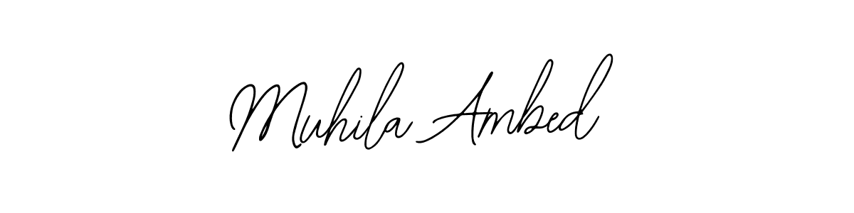 The best way (Bearetta-2O07w) to make a short signature is to pick only two or three words in your name. The name Muhila Ambed include a total of six letters. For converting this name. Muhila Ambed signature style 12 images and pictures png