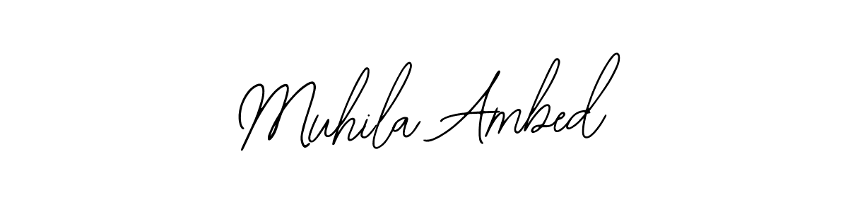 Create a beautiful signature design for name Muhila Ambed. With this signature (Bearetta-2O07w) fonts, you can make a handwritten signature for free. Muhila Ambed signature style 12 images and pictures png