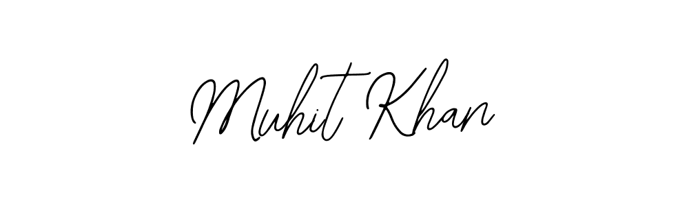 Also we have Muhit Khan name is the best signature style. Create professional handwritten signature collection using Bearetta-2O07w autograph style. Muhit Khan signature style 12 images and pictures png