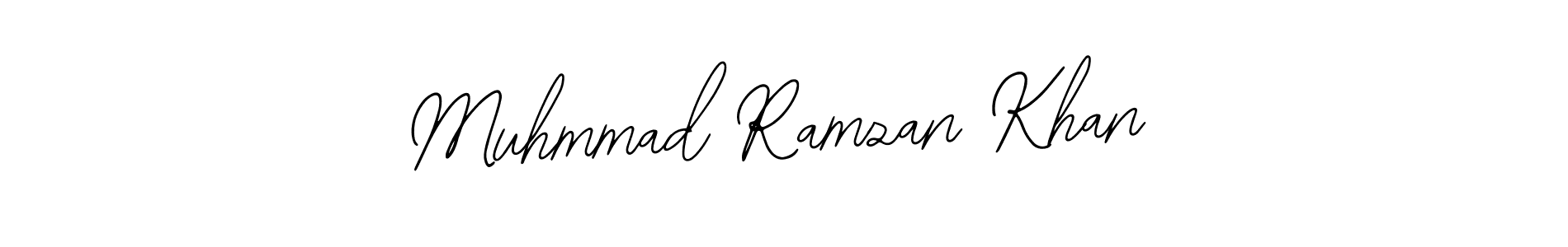 Design your own signature with our free online signature maker. With this signature software, you can create a handwritten (Bearetta-2O07w) signature for name Muhmmad Ramzan Khan. Muhmmad Ramzan Khan signature style 12 images and pictures png