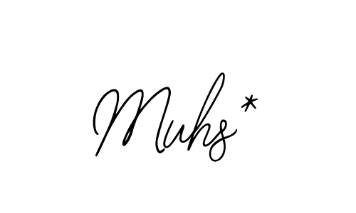 The best way (Bearetta-2O07w) to make a short signature is to pick only two or three words in your name. The name Muhs* include a total of six letters. For converting this name. Muhs* signature style 12 images and pictures png