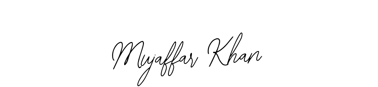 Bearetta-2O07w is a professional signature style that is perfect for those who want to add a touch of class to their signature. It is also a great choice for those who want to make their signature more unique. Get Mujaffar Khan name to fancy signature for free. Mujaffar Khan signature style 12 images and pictures png