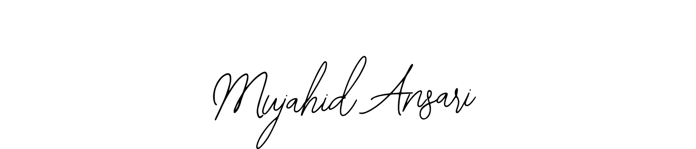 Create a beautiful signature design for name Mujahid Ansari. With this signature (Bearetta-2O07w) fonts, you can make a handwritten signature for free. Mujahid Ansari signature style 12 images and pictures png