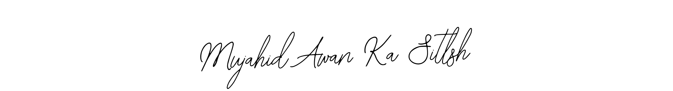 Mujahid Awan Ka Sitlsh stylish signature style. Best Handwritten Sign (Bearetta-2O07w) for my name. Handwritten Signature Collection Ideas for my name Mujahid Awan Ka Sitlsh. Mujahid Awan Ka Sitlsh signature style 12 images and pictures png
