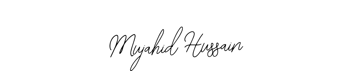 How to Draw Mujahid Hussain signature style? Bearetta-2O07w is a latest design signature styles for name Mujahid Hussain. Mujahid Hussain signature style 12 images and pictures png