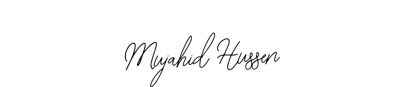 Mujahid Hussen stylish signature style. Best Handwritten Sign (Bearetta-2O07w) for my name. Handwritten Signature Collection Ideas for my name Mujahid Hussen. Mujahid Hussen signature style 12 images and pictures png