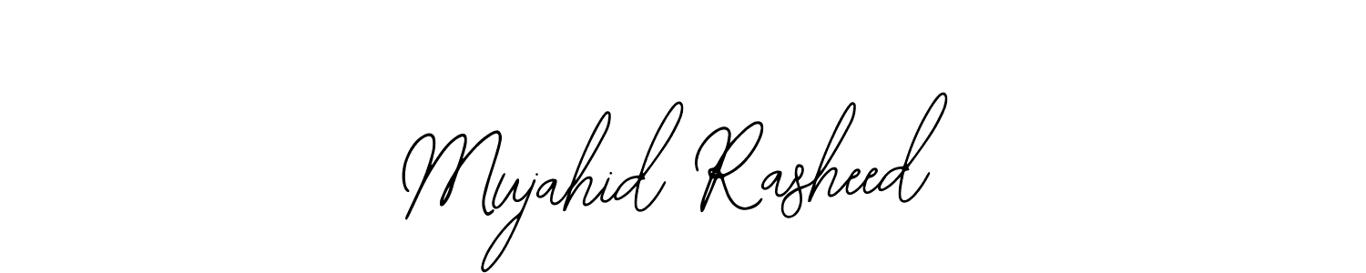 Similarly Bearetta-2O07w is the best handwritten signature design. Signature creator online .You can use it as an online autograph creator for name Mujahid Rasheed. Mujahid Rasheed signature style 12 images and pictures png