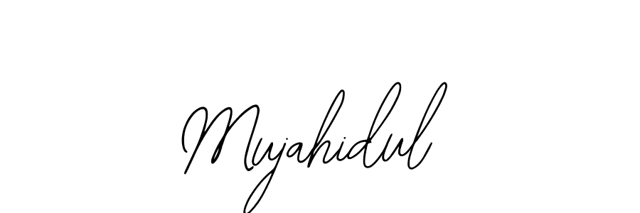 Also You can easily find your signature by using the search form. We will create Mujahidul name handwritten signature images for you free of cost using Bearetta-2O07w sign style. Mujahidul signature style 12 images and pictures png