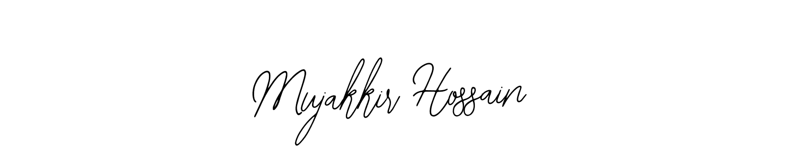 The best way (Bearetta-2O07w) to make a short signature is to pick only two or three words in your name. The name Mujakkir Hossain include a total of six letters. For converting this name. Mujakkir Hossain signature style 12 images and pictures png