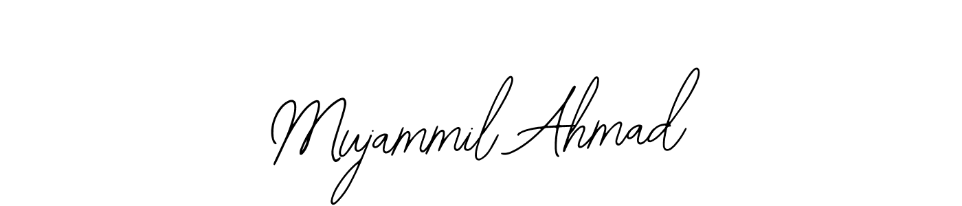 How to make Mujammil Ahmad name signature. Use Bearetta-2O07w style for creating short signs online. This is the latest handwritten sign. Mujammil Ahmad signature style 12 images and pictures png