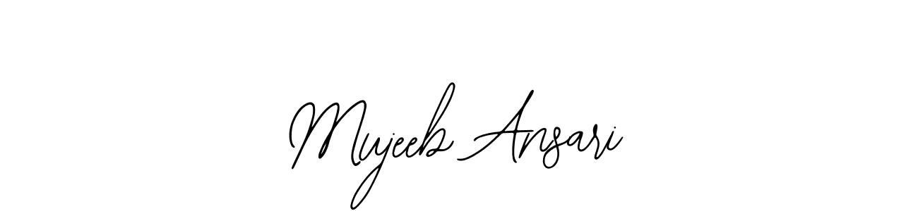 Similarly Bearetta-2O07w is the best handwritten signature design. Signature creator online .You can use it as an online autograph creator for name Mujeeb Ansari. Mujeeb Ansari signature style 12 images and pictures png