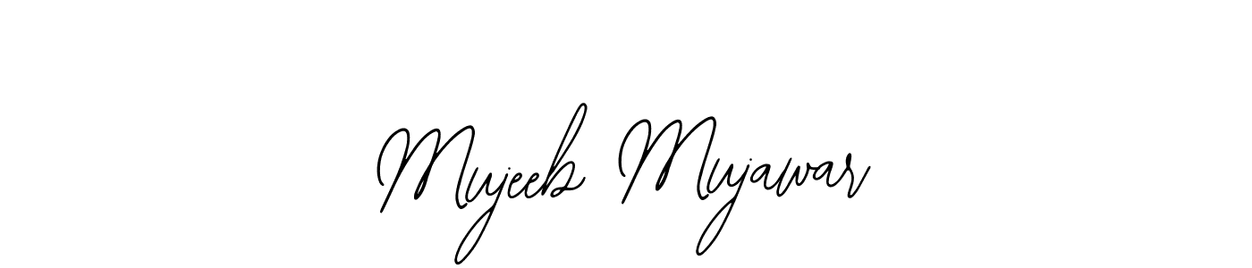 Use a signature maker to create a handwritten signature online. With this signature software, you can design (Bearetta-2O07w) your own signature for name Mujeeb Mujawar. Mujeeb Mujawar signature style 12 images and pictures png