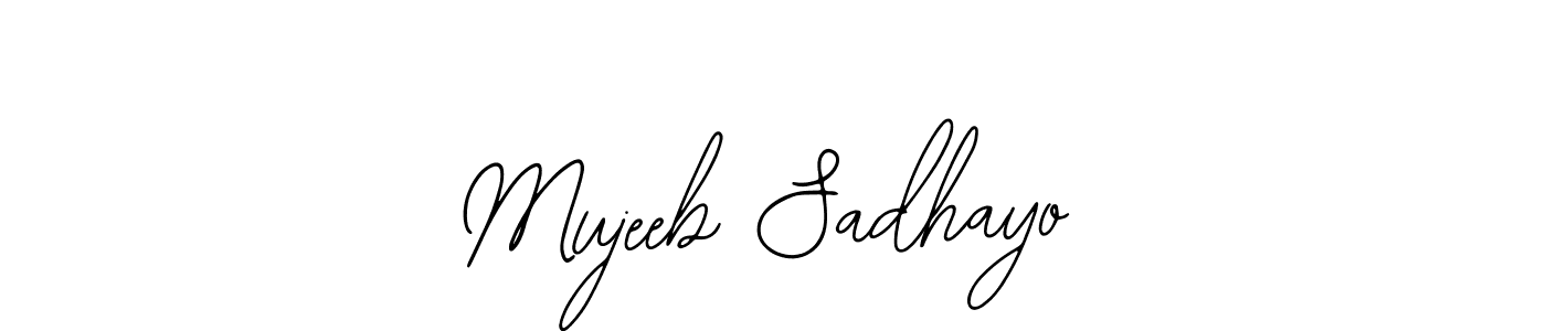 This is the best signature style for the Mujeeb Sadhayo name. Also you like these signature font (Bearetta-2O07w). Mix name signature. Mujeeb Sadhayo signature style 12 images and pictures png