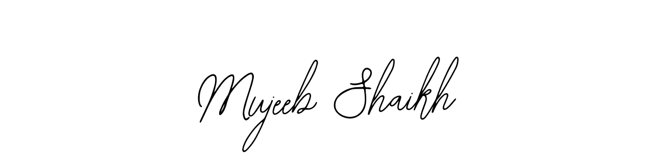 It looks lik you need a new signature style for name Mujeeb Shaikh. Design unique handwritten (Bearetta-2O07w) signature with our free signature maker in just a few clicks. Mujeeb Shaikh signature style 12 images and pictures png