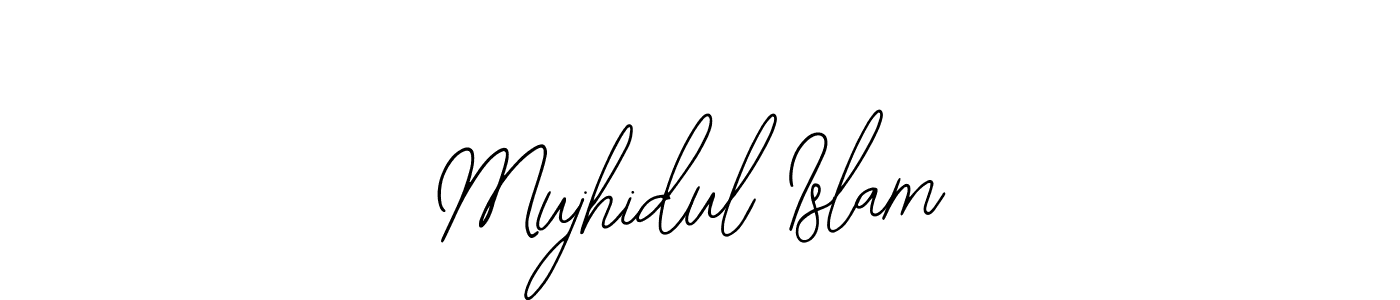 The best way (Bearetta-2O07w) to make a short signature is to pick only two or three words in your name. The name Mujhidul Islam include a total of six letters. For converting this name. Mujhidul Islam signature style 12 images and pictures png