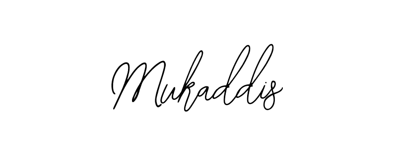 Design your own signature with our free online signature maker. With this signature software, you can create a handwritten (Bearetta-2O07w) signature for name Mukaddis. Mukaddis signature style 12 images and pictures png