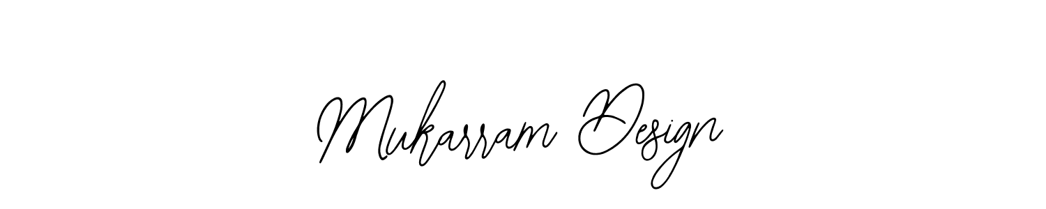 Also we have Mukarram Design name is the best signature style. Create professional handwritten signature collection using Bearetta-2O07w autograph style. Mukarram Design signature style 12 images and pictures png