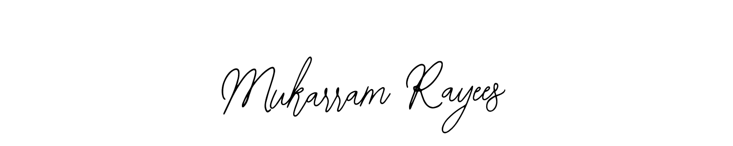 It looks lik you need a new signature style for name Mukarram Rayees. Design unique handwritten (Bearetta-2O07w) signature with our free signature maker in just a few clicks. Mukarram Rayees signature style 12 images and pictures png