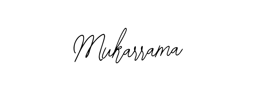 if you are searching for the best signature style for your name Mukarrama. so please give up your signature search. here we have designed multiple signature styles  using Bearetta-2O07w. Mukarrama signature style 12 images and pictures png